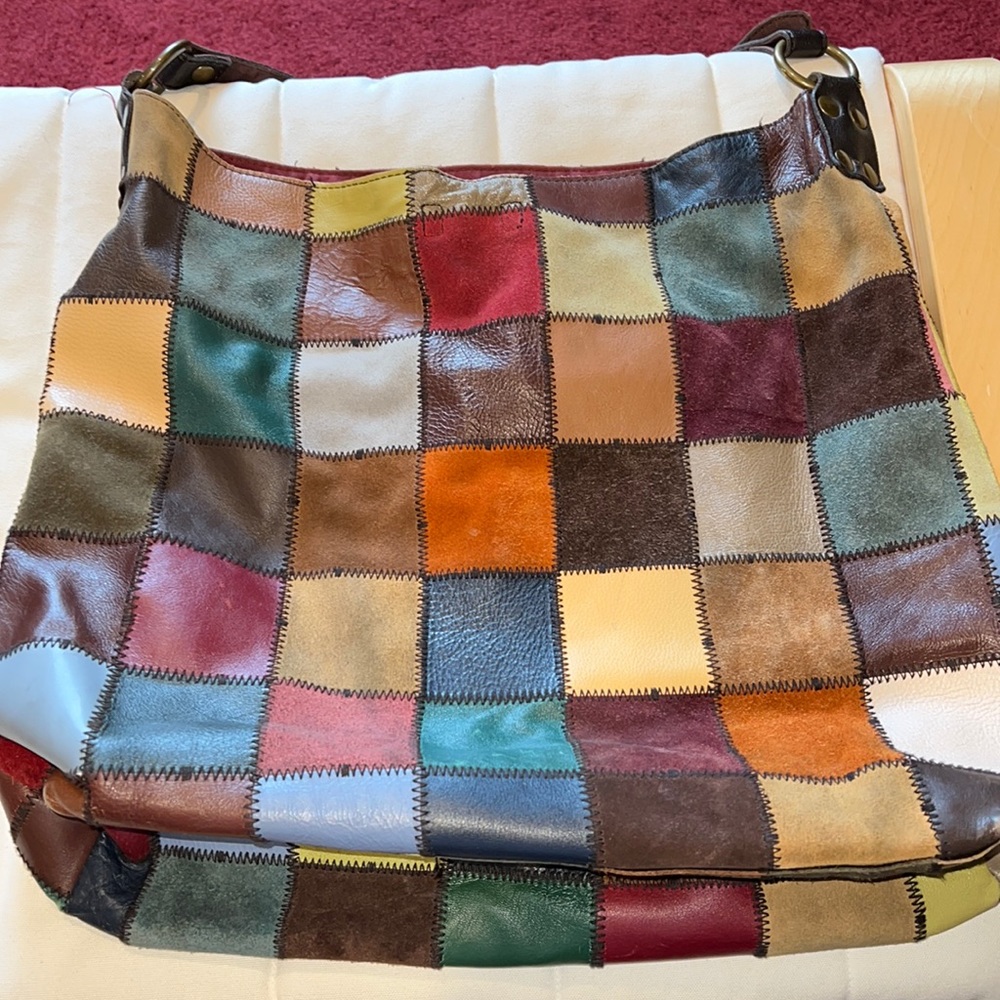 Lucky Brand Leather Patch HoBo Bag